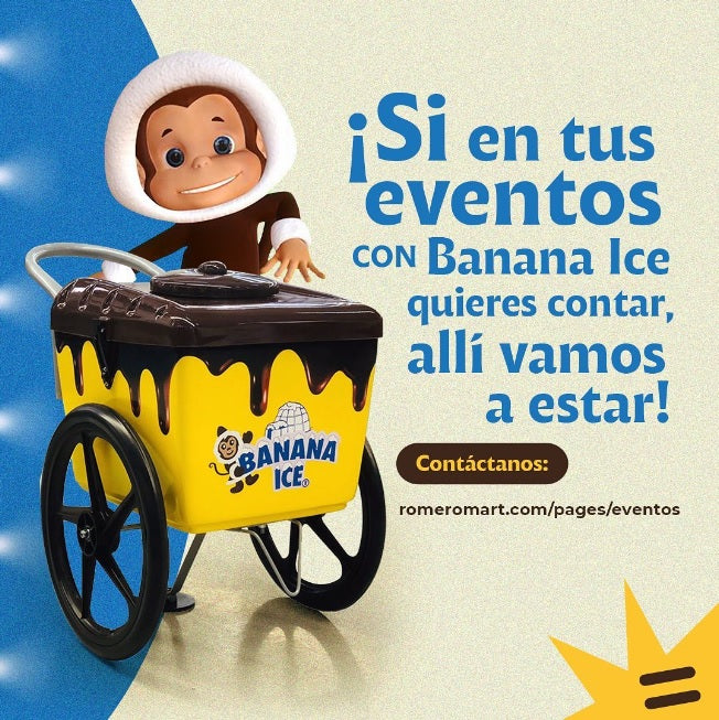 Alquiler de Carrito para Despachar Banana Ice